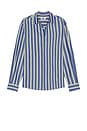 view 4 of 5 Jordan Striped Shirt in Beacon Blue