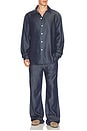 view 3 of 4 Oversized Denim Shirt in Dark Wash