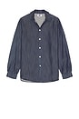view 4 of 4 Oversized Denim Shirt in Dark Wash