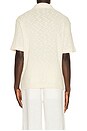 view 2 of 5 Textured Cotton Knit Polo in White