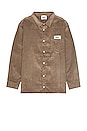 view 1 of 4 Corduroy Button Up Shirt in Walnut