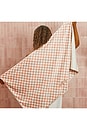 view 9 of 8 XL Quick-Dry Hair Towel Wrap in Terracotta Checker