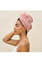 view 7 of 6 Plush Microfiber Hair Towel Turban in Terracotta