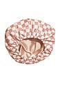 view 5 of 8 Satin-Lined Flexi Shower Cap in Terracotta Checker