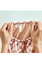 view 6 of 8 Satin-Lined Flexi Shower Cap in Terracotta Checker