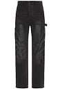 view 1 of 5 Operator Jeans in Torqued Black