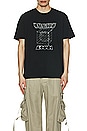 view 3 of 3 Holograph Kash Short Sleeve T-shirt in Jet Black