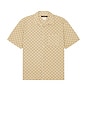 view 1 of 4 Box Denim Short Sleeve Shirt in Tan