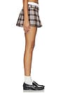 view 5 of 7 Boxer Skort in Plaid & White