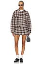 view 7 of 7 Boxer Skort in Plaid & White