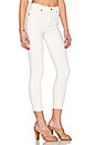 view 2 of 3 Hi & Waisted Crop in White