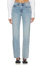 view 1 of 6 Pin Up Straight Jeans in Bondi Blue