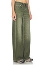 view 2 of 6 Dropout Low Rise Jeans in Militant Green