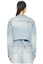 view 3 of 4 BLOUSON TORN OFF CROP TRUCKER in Denim