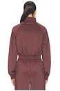 view 4 of 6 Cropped Zip Track Jacket in Mocha
