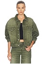 view 1 of 4 Relaxed Trucker Jacket in Militant Green