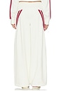 view 6 of 7 Origin Track Pant in Off White & Burgundy