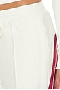 view 8 of 7 Origin Track Pant in Off White & Burgundy