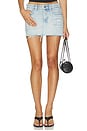 view 1 of 7 Micro Mini Destiny Trashed Skirt in Denim