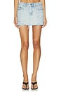 view 2 of 7 Micro Mini Destiny Trashed Skirt in Denim