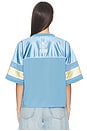 view 3 of 5 99 Spark Jersey Top in Azure & Yellow