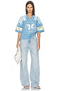view 4 of 5 99 Spark Jersey Top in Azure & Yellow