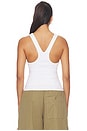 view 3 of 4 Pseudo Tank Top in White