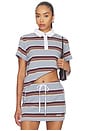 view 1 of 4 Sott Shrunken Polo in Multi Stripe