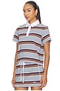view 2 of 4 Sott Shrunken Polo in Multi Stripe