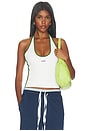 view 1 of 4 Sott Idol Tank Top in White & Green