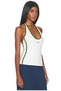 view 2 of 4 Sott Idol Tank Top in White & Green