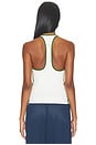 view 3 of 4 Sott Idol Tank Top in White & Green