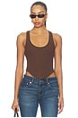 view 1 of 5 Muse Tank Top in Chocolate