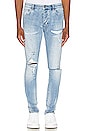 view 1 of 5 Chitch Punk Blue Thrashed Jean in Denim