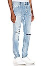 view 2 of 5 Chitch Punk Blue Thrashed Jean in Denim