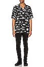 view 4 of 5 You Have Been Warned Resort Short Sleeve Shirt in Black
