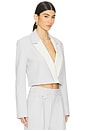 view 2 of 4 Cara Cropped Blazer in Grey