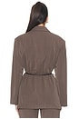 view 3 of 4 Caroline Blazer in Heather Brown