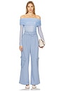 view 5 of 6 Freda Foldover Pant in Azure