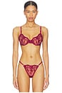 view 1 of 4 Nicolette Underwire Bra in Red