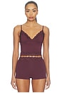view 1 of 5 TOP CAMISOLA HUGO  in Raisin