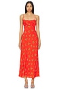 view 1 of 3 Velma Midi Dress in Red Rosebud