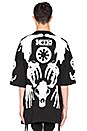 view 3 of 3 T-SHIRT SKELETON PUFF in Black & White Puff