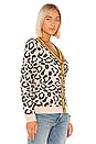 view 2 of 4 The Cat Cardigan in Leopard Multi