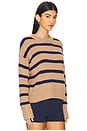 view 2 of 4 The Liv Sweater in Toffee & Navy