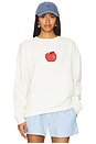 view 1 of 4 The Oversized Big Apple Sweatshirt in Cream