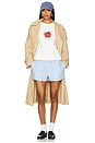 view 4 of 4 The Oversized Big Apple Sweatshirt in Cream