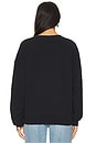 view 3 of 4 SUDADERA DEPORTIVA CUELLO REDONDO in Black