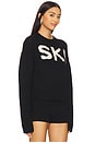 view 2 of 4 The Ski Sweater in Black & Cream