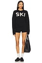 view 4 of 4 The Ski Sweater in Black & Cream